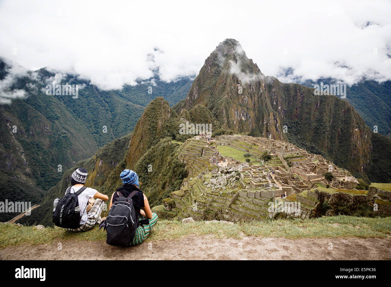 Machu Picchu, UNESCO World Heritage Site, Peru, Südamerika Stockfoto