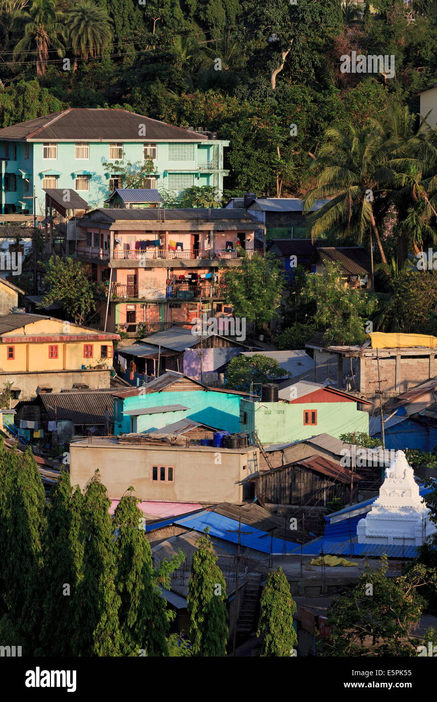 Häuser in Portblair, Andamanen, Indien, Asien Stockfoto