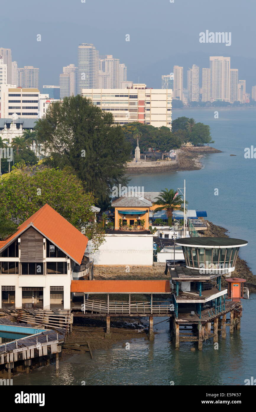 Hafen von Georgetown, Insel Penang, Malaysia, Südostasien, Asien Stockfoto
