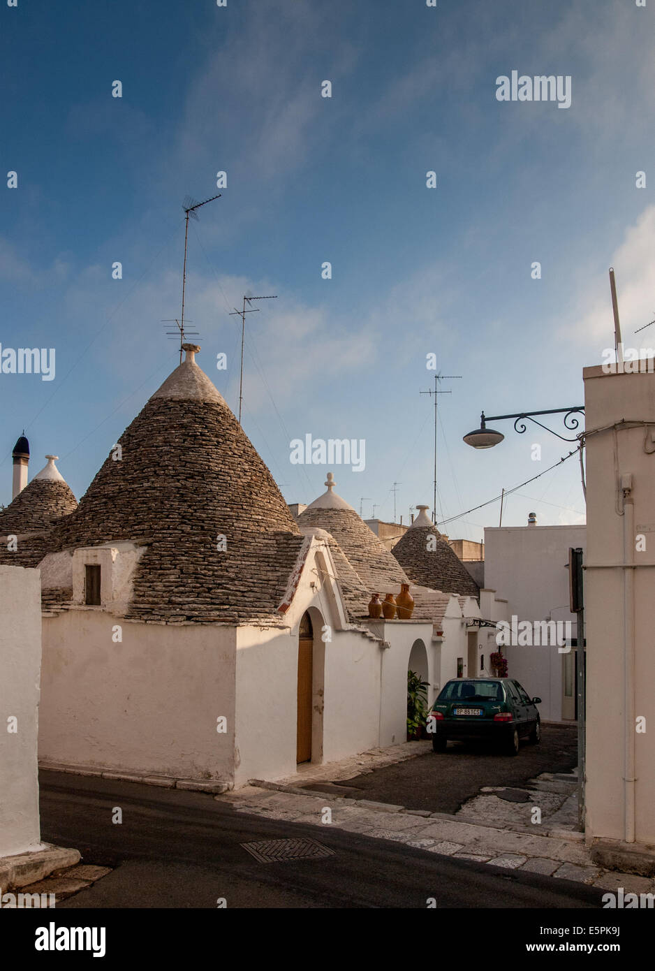 Traditionelle Trull Häuser in Alberobello. Italien Stockfoto