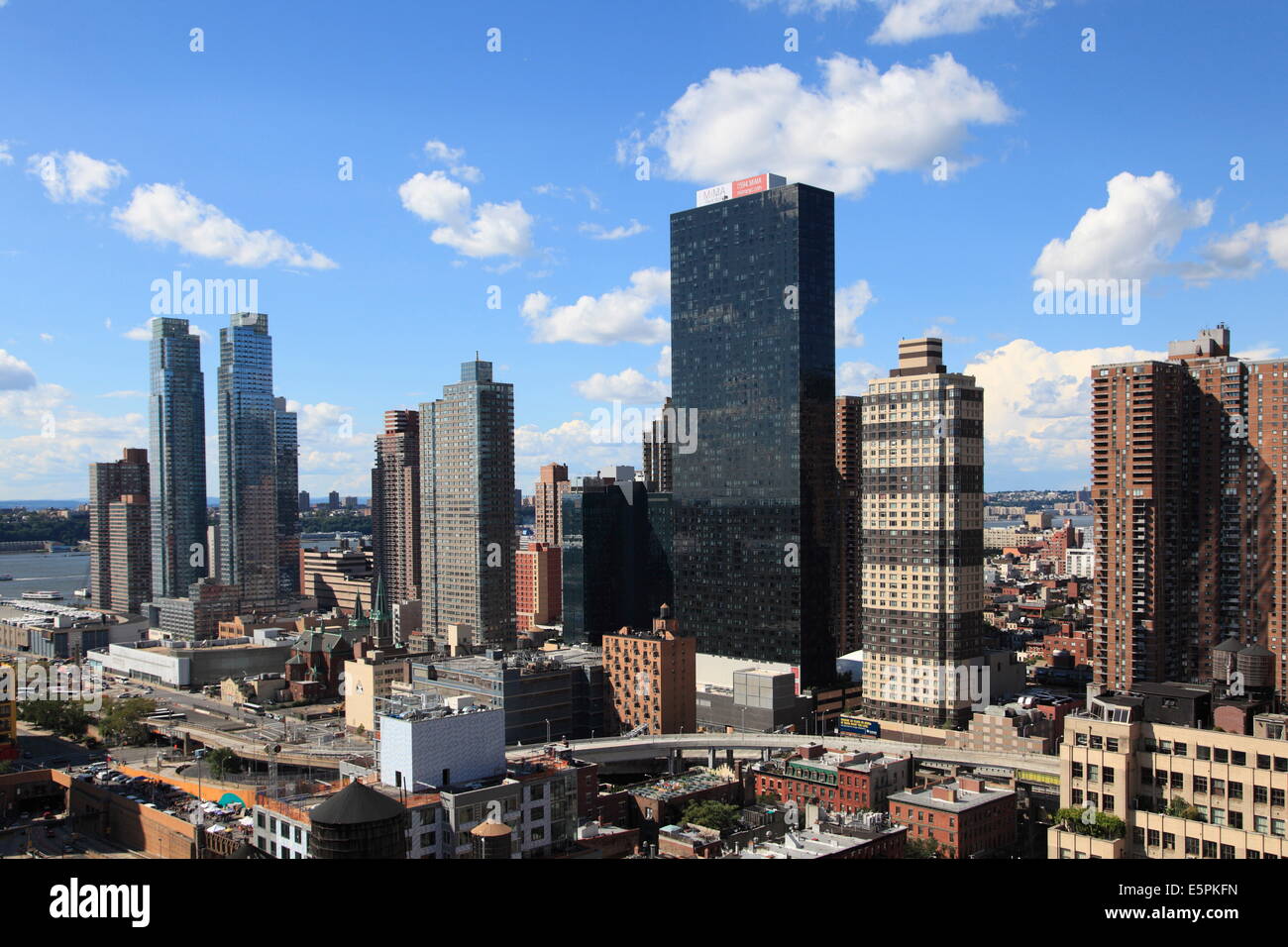 Midtown Skyline, West Side, Manhattan, New York City, Vereinigte Staaten von Amerika, Nordamerika Stockfoto