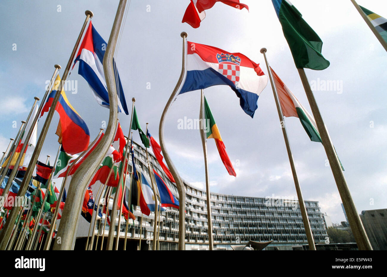 Erste Etappe der Vision einer Person durch altersbedingte Makula Degeneration (ARMD) betroffen. Stockfoto