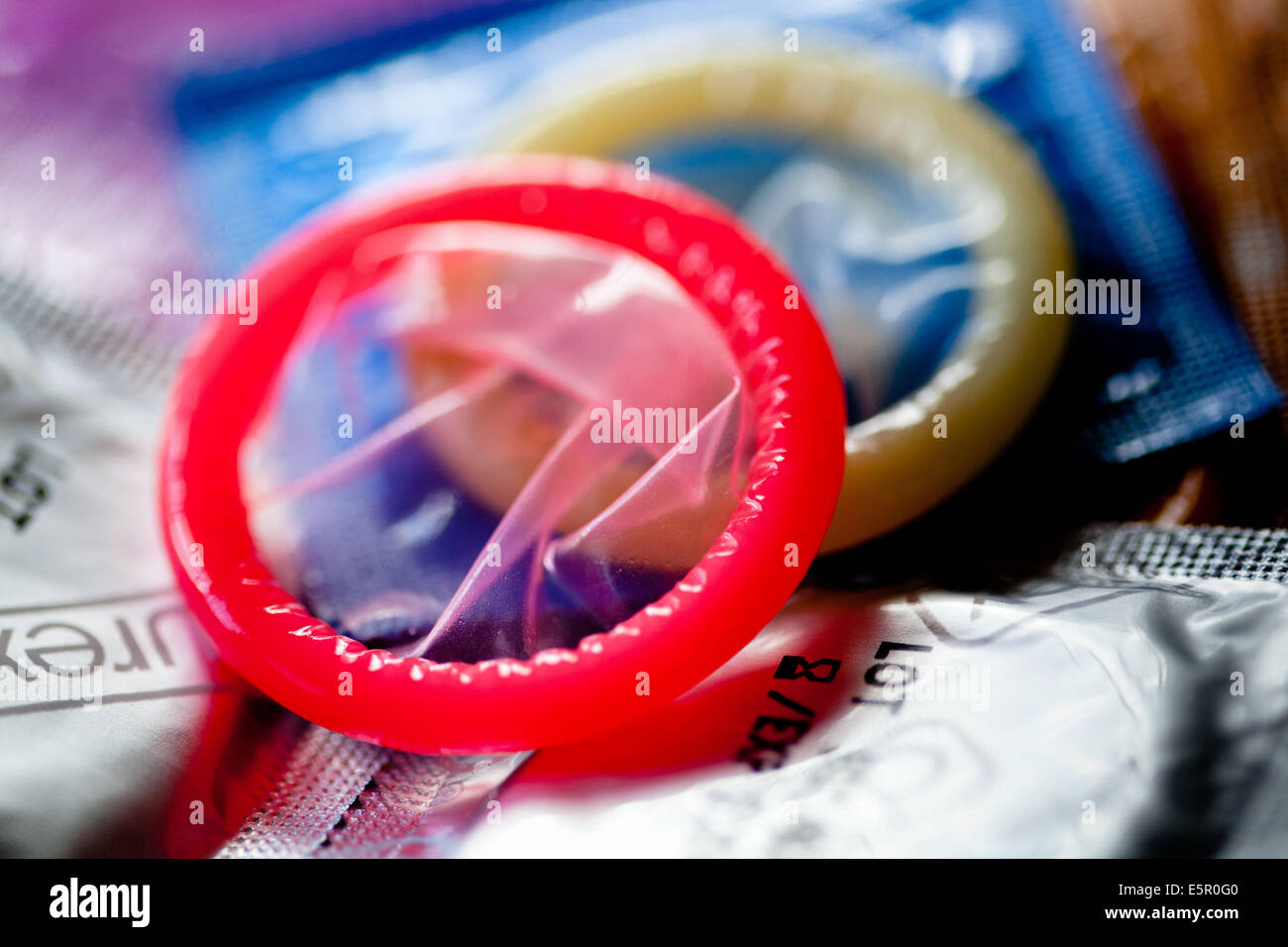 Kondome Stockfoto