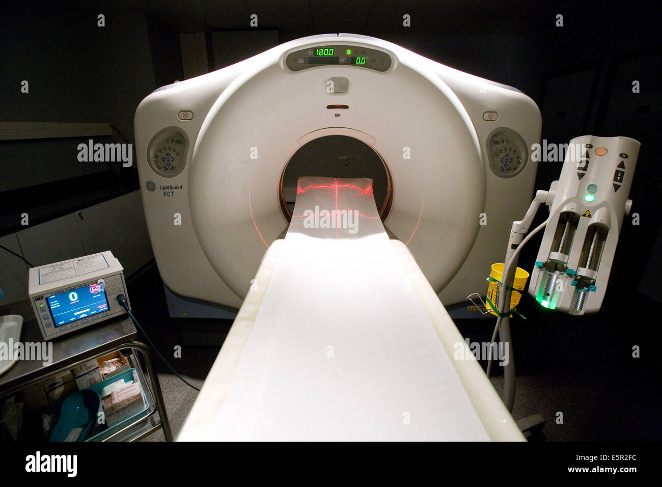 Patienten Herz 3D CT-Scan, Department of Medical Imaging, Zentrum Cardiologique du Nord, Saint-Denis, Frankreich. Stockfoto