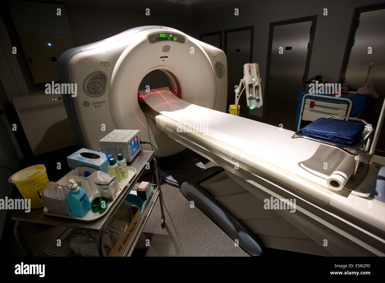 Patienten Herz 3D CT-Scan, Department of Medical Imaging, Zentrum Cardiologique du Nord, Saint-Denis, Frankreich. Stockfoto