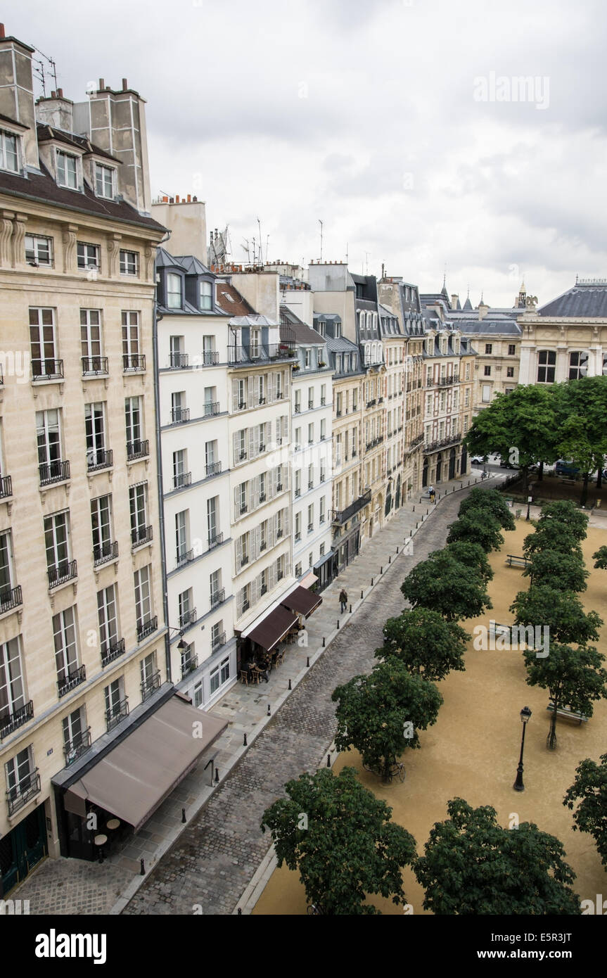 Der Place Dauphine in Paris, Frankreich Stockfoto