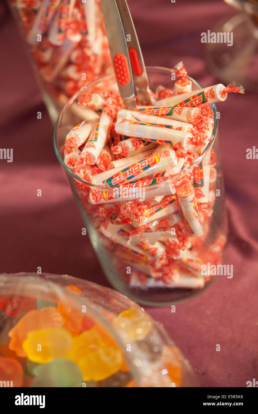 Candy-Raketen Stockfoto