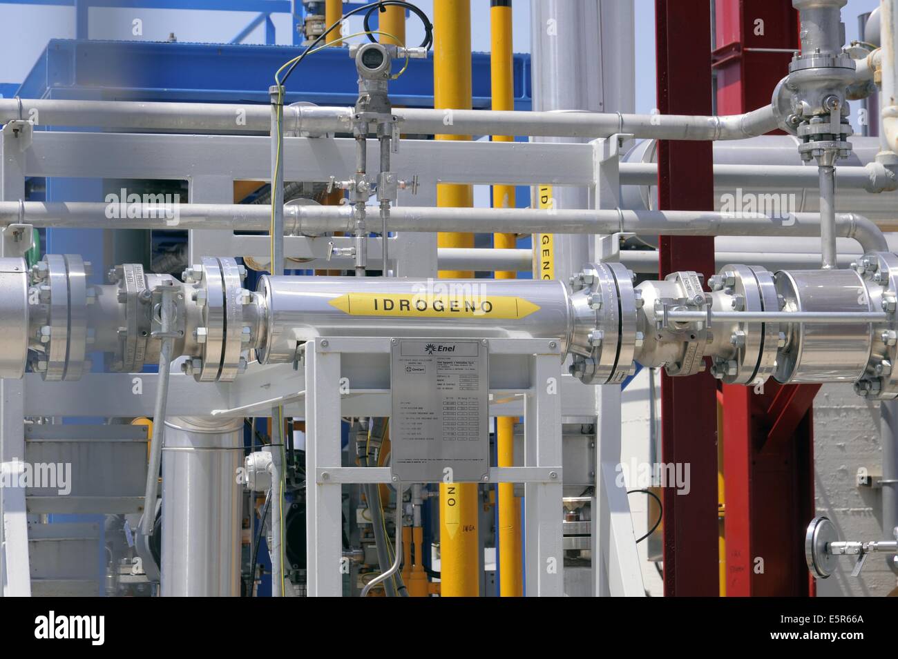 Elektrizitätswerk ENEL Palladio angetrieben von Wasserstoffgas Fusina (Venezia, Italien) Stockfoto