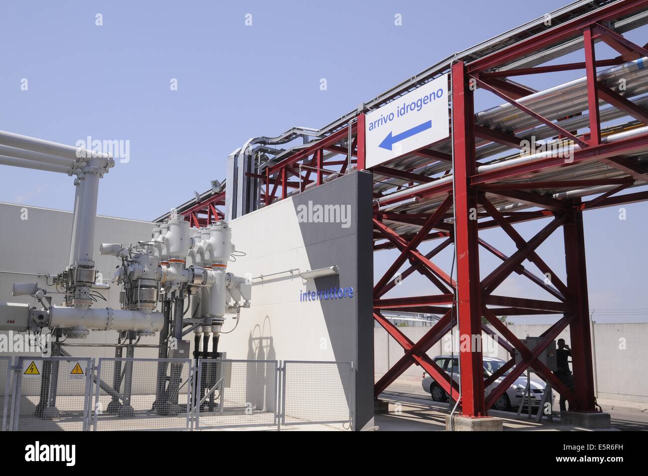 Elektrizitätswerk ENEL Palladio angetrieben von Wasserstoffgas Fusina (Venezia, Italien) Stockfoto