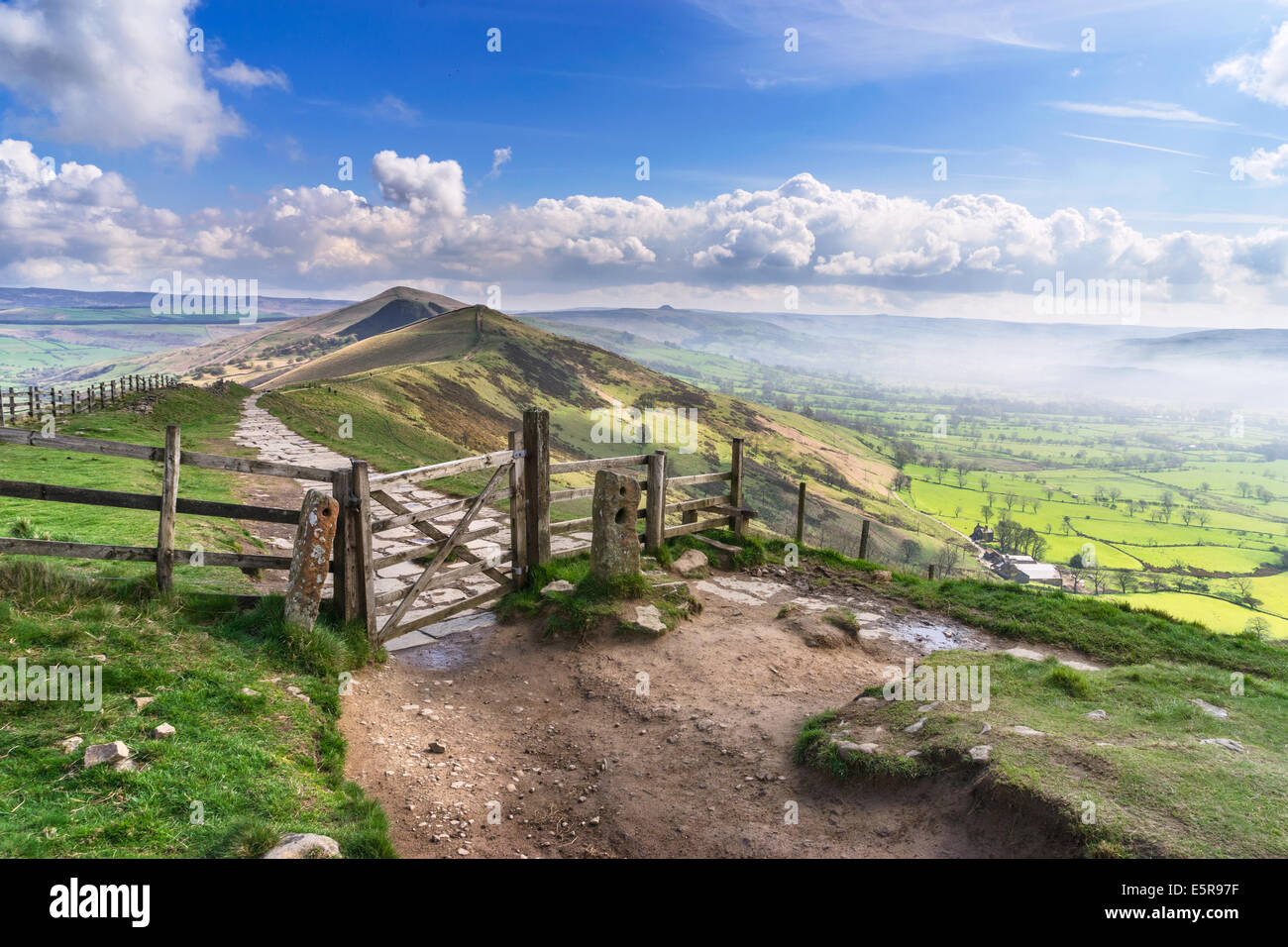 Mam Tor im englischen Peak District Stockfoto