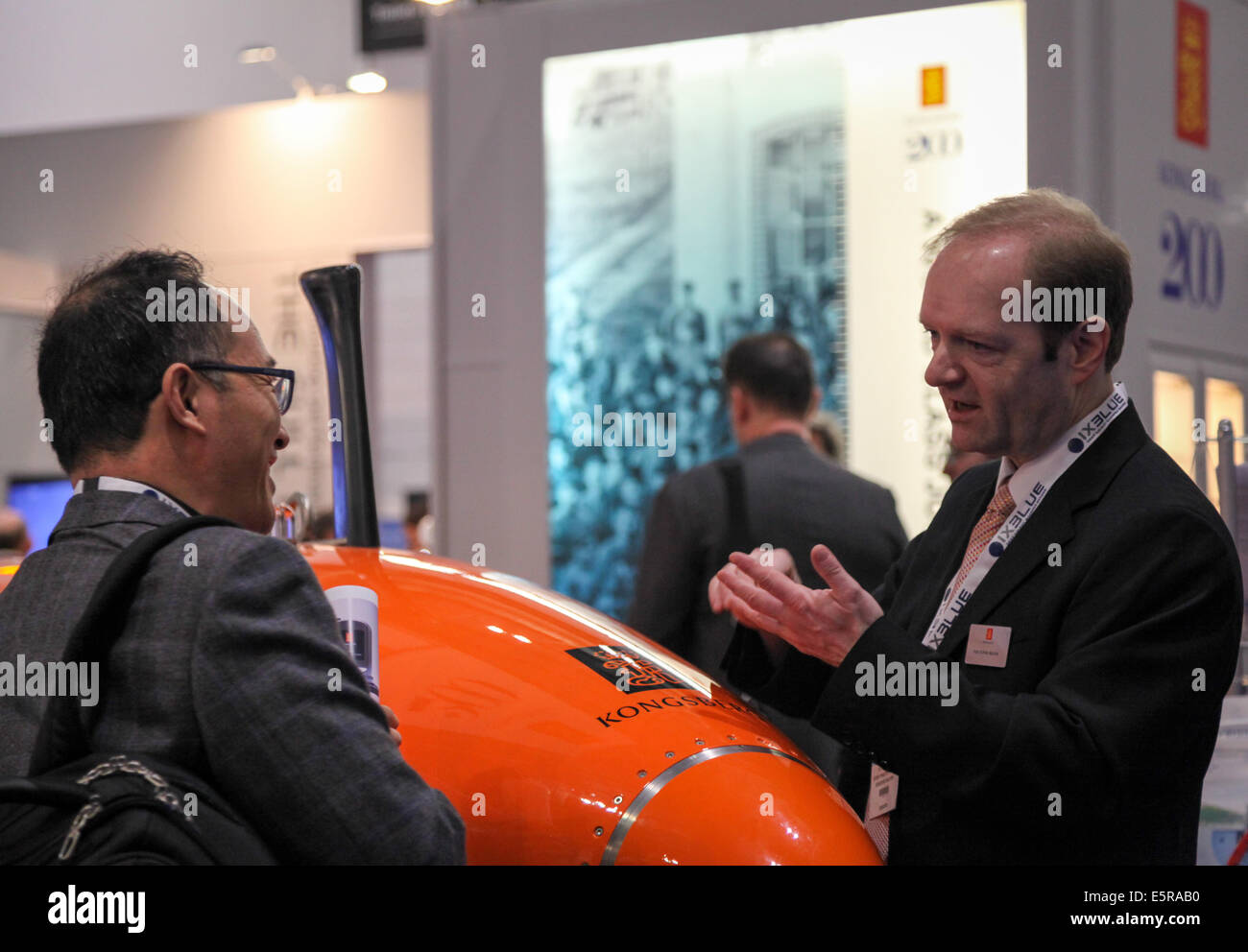 Meereskunde International, die 3-tägige Veranstaltung im ExCeL Centre in London Docklands im Jahr 2014. Stockfoto