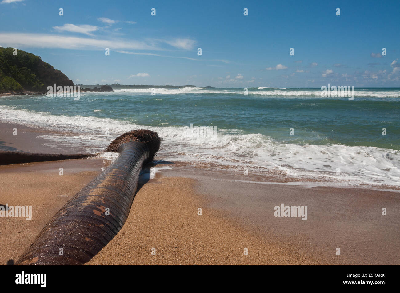 Ozean-Landschaft von einem Strand der Dominikanischen Republik Stockfoto