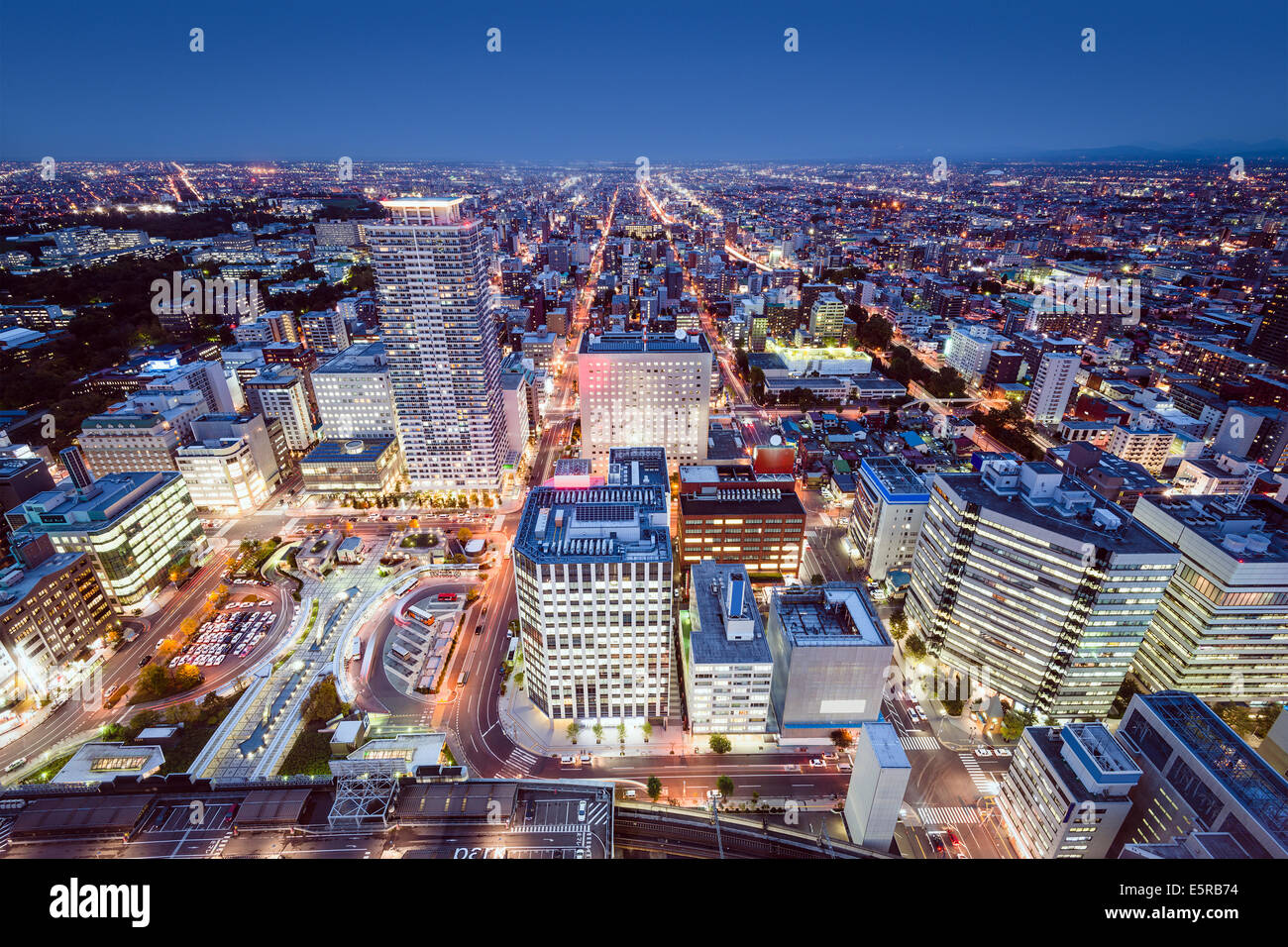 Sapporo, Japan Stadtbild in der Central Station. Stockfoto