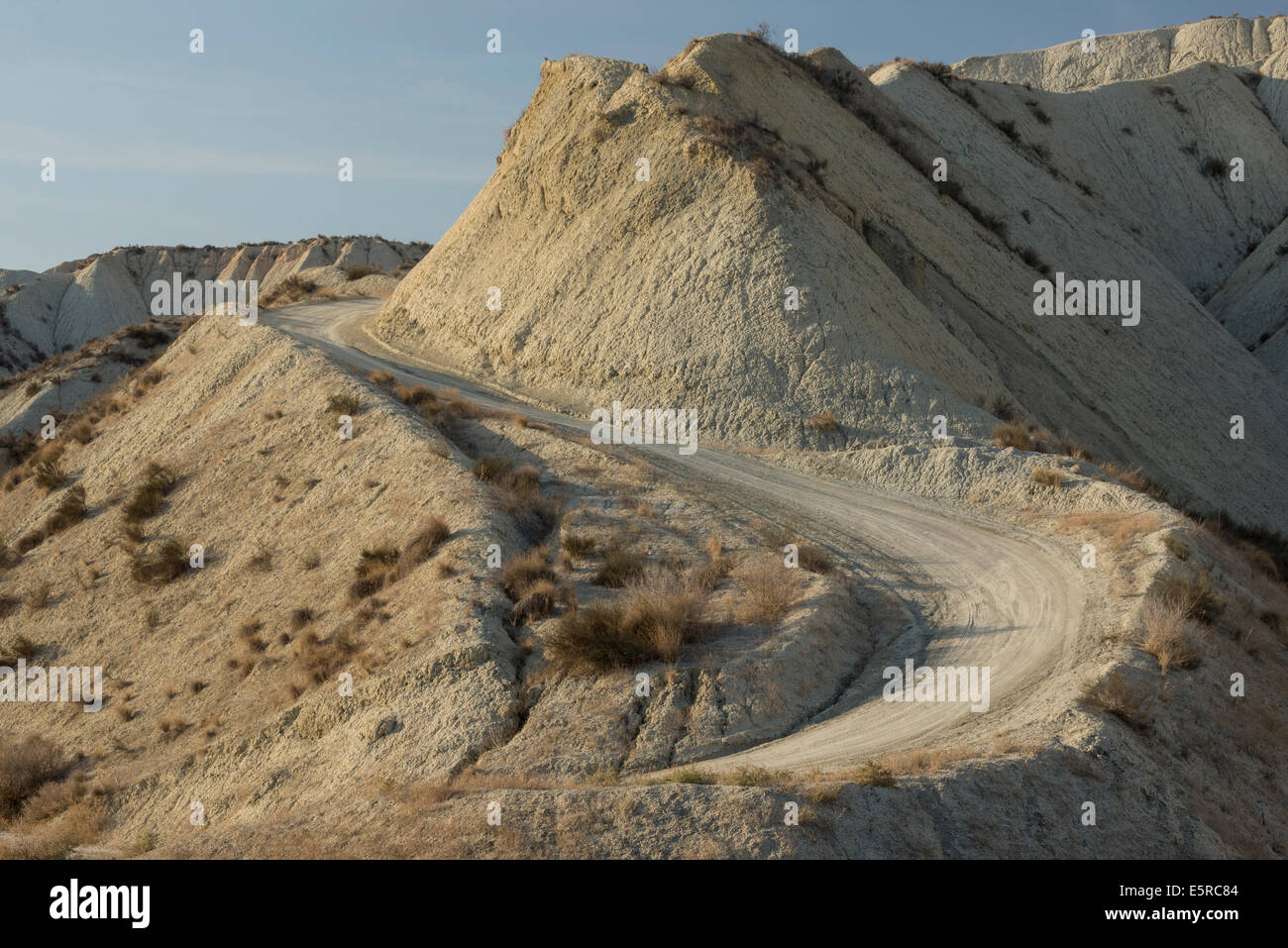 Geschützte Naturlandschaft Barrancos de Gebas Stockfoto