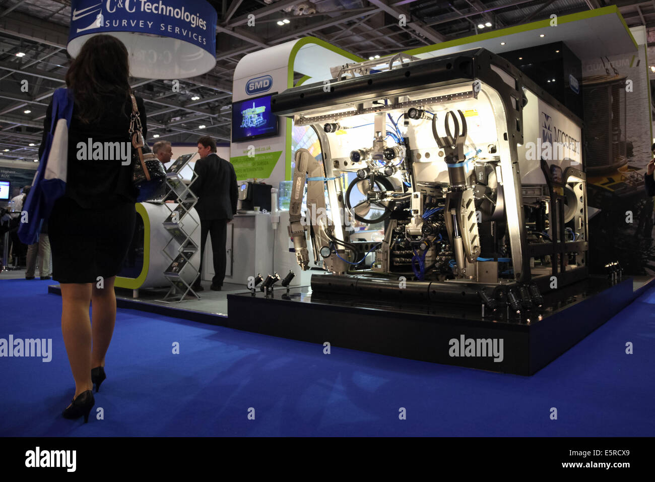 Meereskunde International, die 3-tägige Veranstaltung im ExCeL Centre in London Docklands im Jahr 2014. Stockfoto