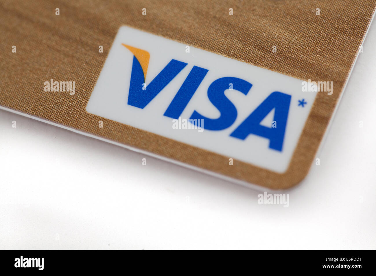 Visa Kreditkarte Logo Closeup Zeichen Stockfoto