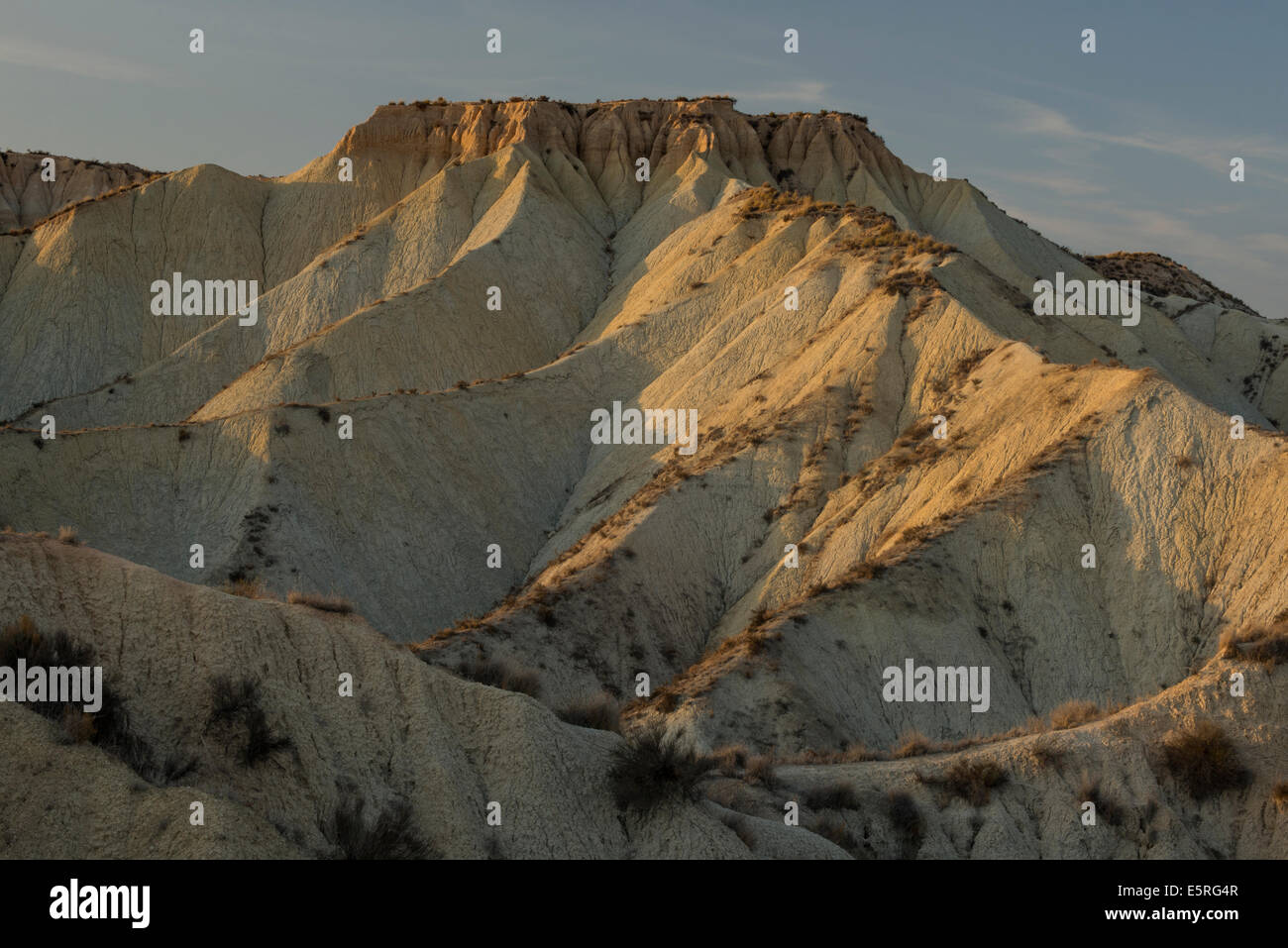 Geschützte Naturlandschaft Barrancos de Gebas Stockfoto