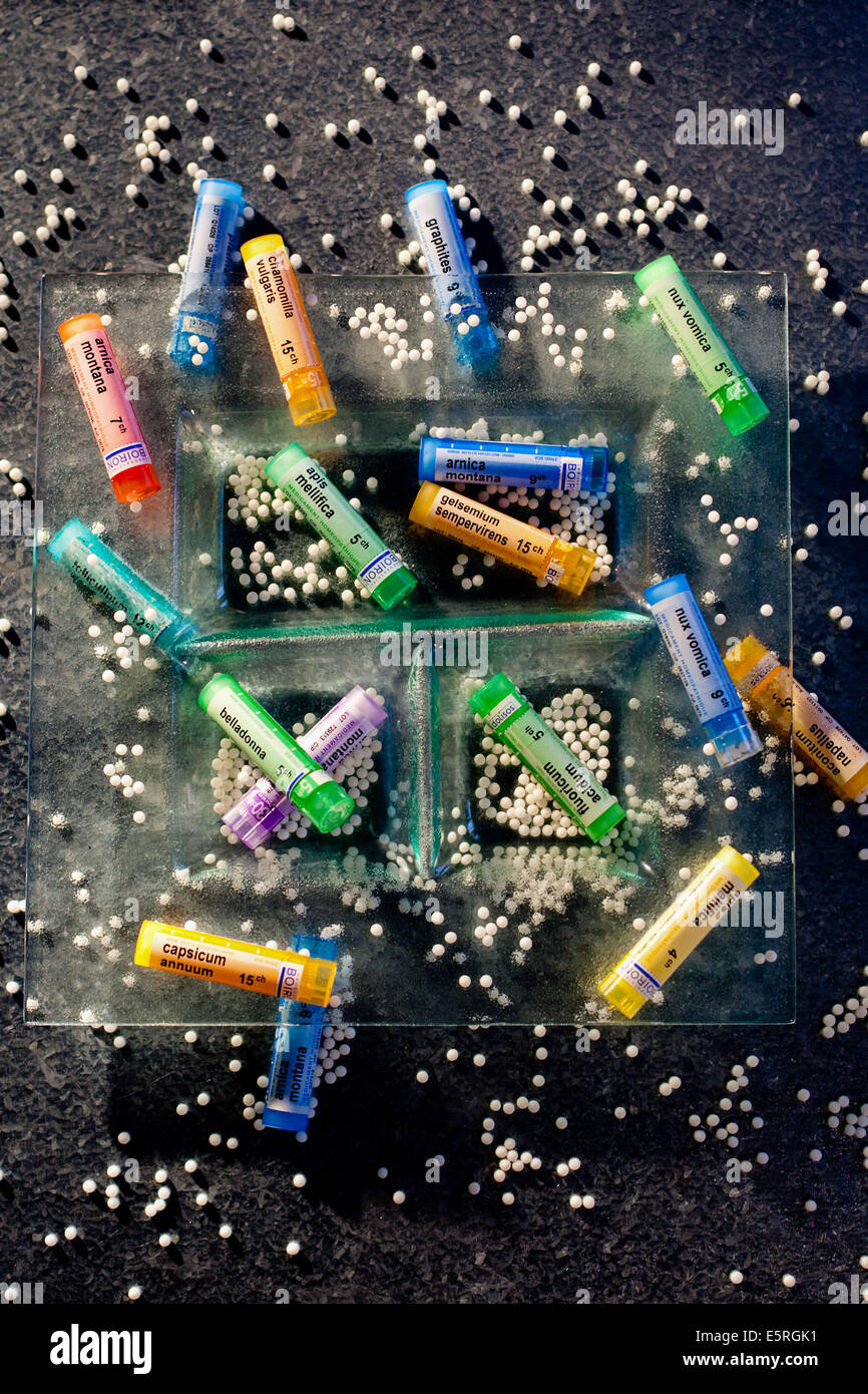 Homöopathie Stockfoto