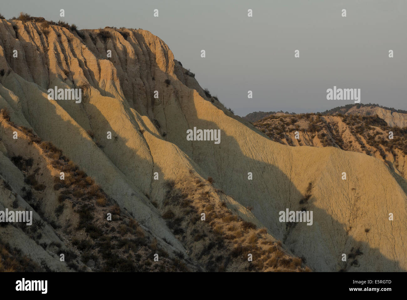 Geschützte Naturlandschaft Barrancos de Gebas Stockfoto