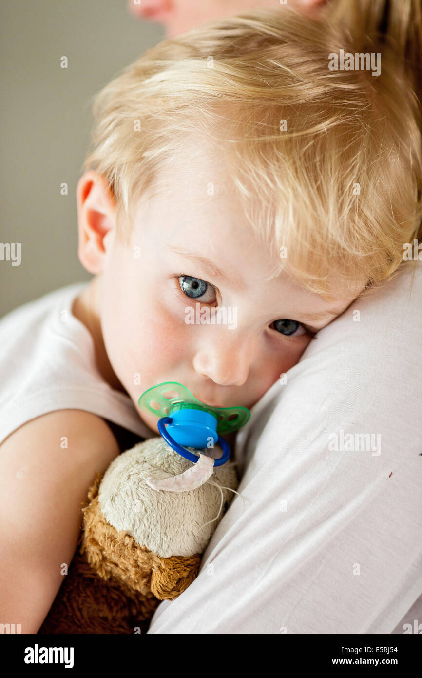 3 Jahre alter Junge. Stockfoto