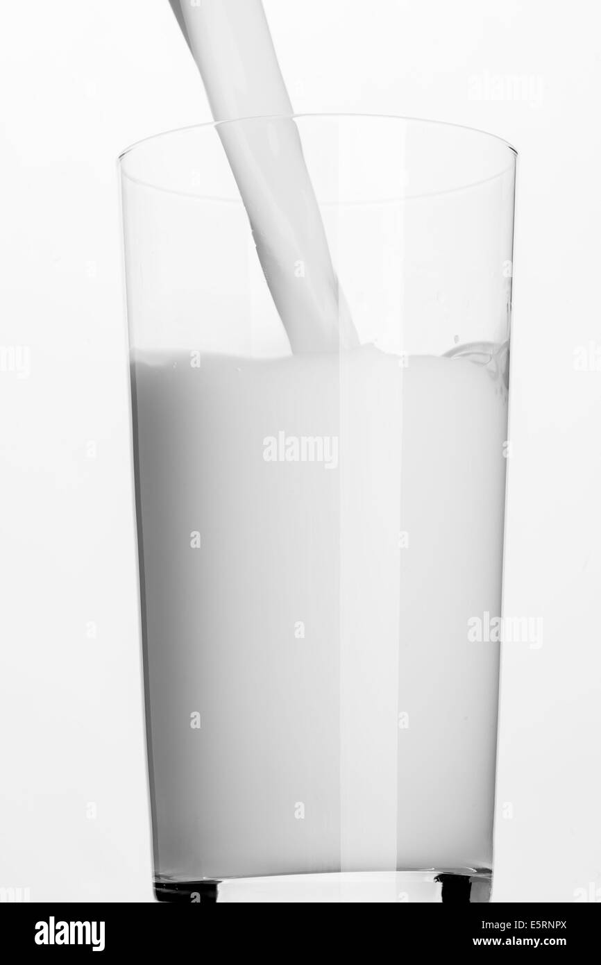 Glas Milch. Stockfoto