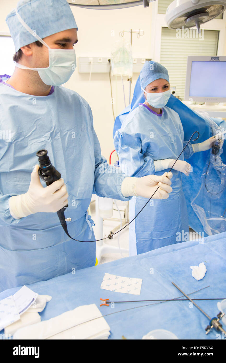 Flexible Laser Ureterorenoscopy, intrakorporalen Lithotripsie, eine