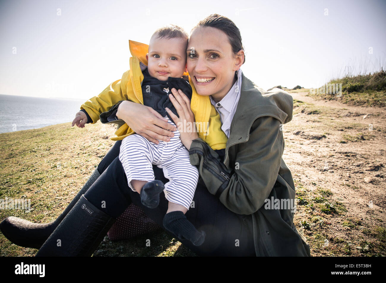 Mutter und baby Stockfoto