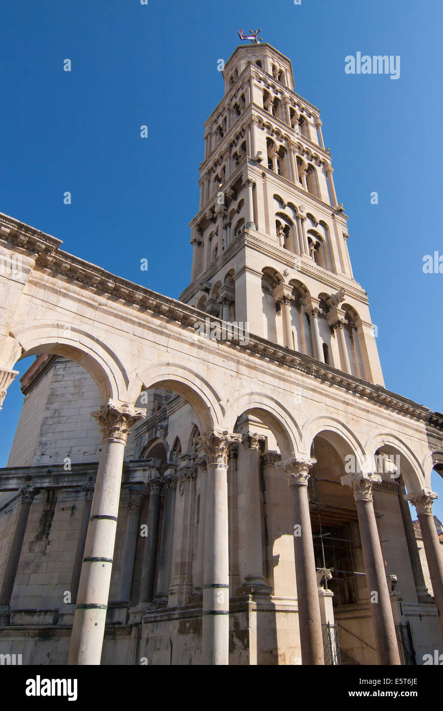 Kathedrale des Heiligen Domnius in Split, Kroatien. Stockfoto