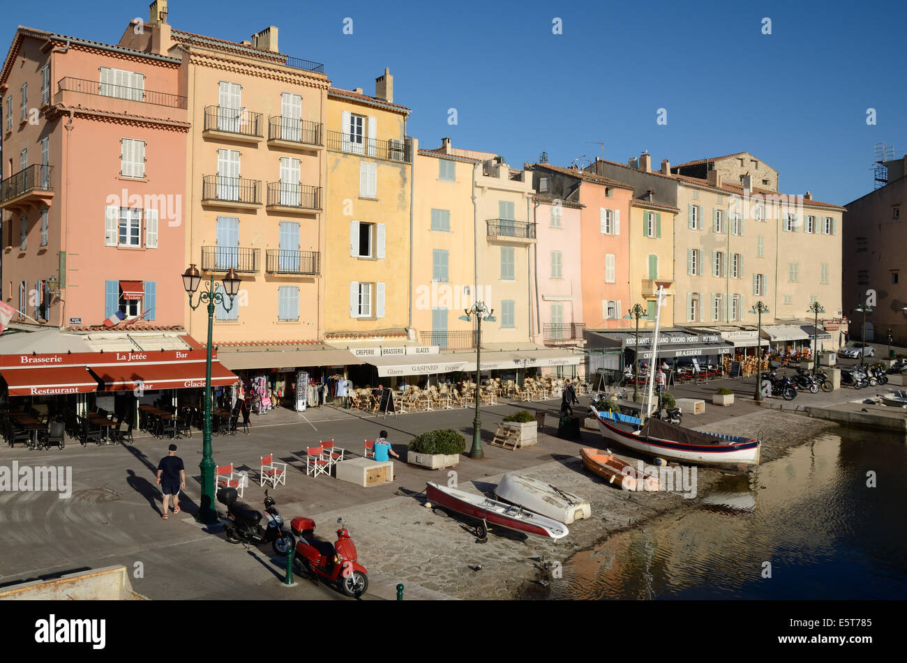 Alten Hafen oder Hafen Saint Tropez Var Côte d ' Azur Frankreich Stockfoto