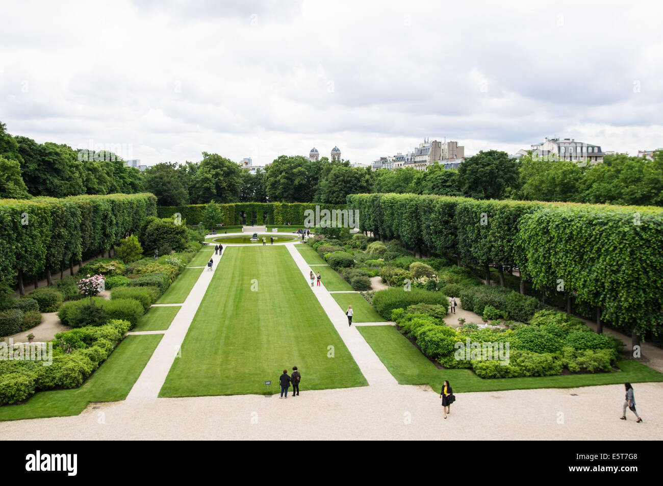 Gärten des Rodin-Museums in Paris, Frankreich Stockfoto