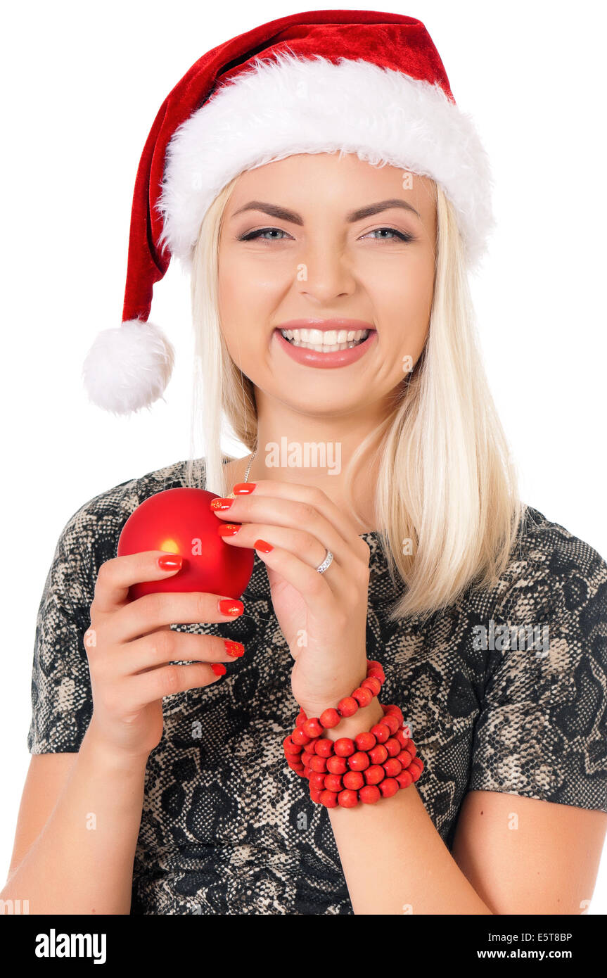 Weihnachten-Frau Stockfoto