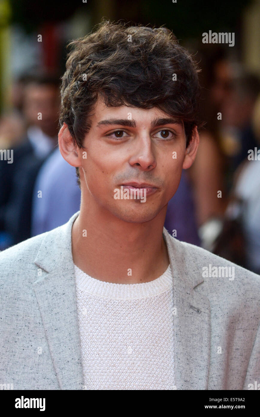 London, UK. 5. August 2014. Matt Richardson besucht die Weltpremiere von The Inbetweeners 2 auf 08.05.2014 The VUE Leicester Square, London. Personen im Bild: Matt Richardson. Bildnachweis: Julie Edwards/Alamy Live-Nachrichten Stockfoto