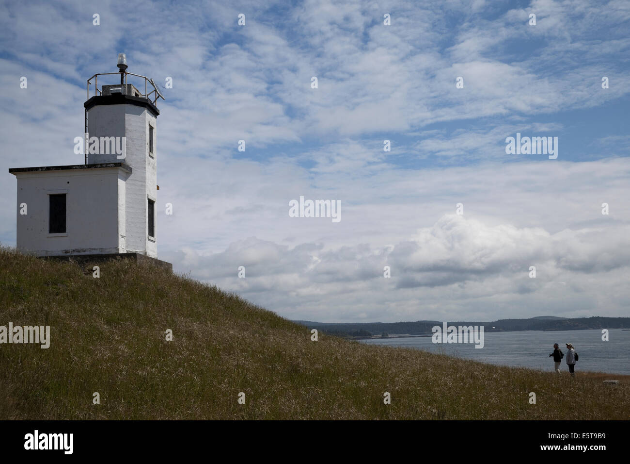 Vieh Punkt Licht, San Juan Island, Washington, USA Stockfoto