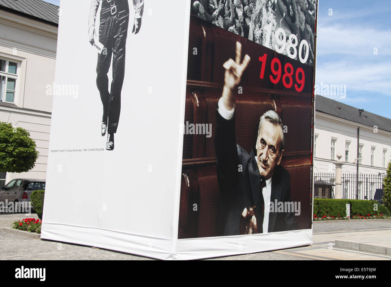Feiern in Warschau zum 25 Jahrestag seit den ersten demokratischen Wahlen Stockfoto