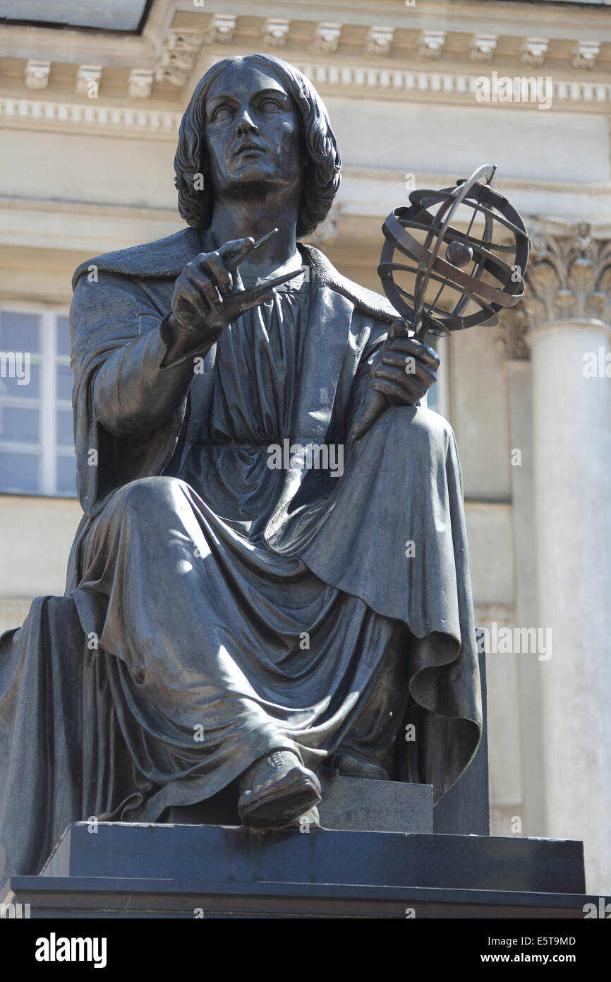 Nicolaus Copernicus-Denkmal vor der Akademie der Wissenschaften in Warschau Stockfoto
