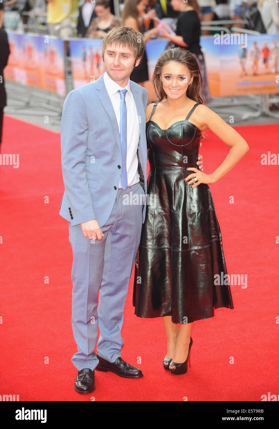 London, UK, UK. 5. August 2014. James Buckley besucht die UK-Premiere von "The Inbetweeners 2" VUE Leciester Square. Bildnachweis: Ferdaus Shamim/ZUMA Draht/Alamy Live-Nachrichten Stockfoto