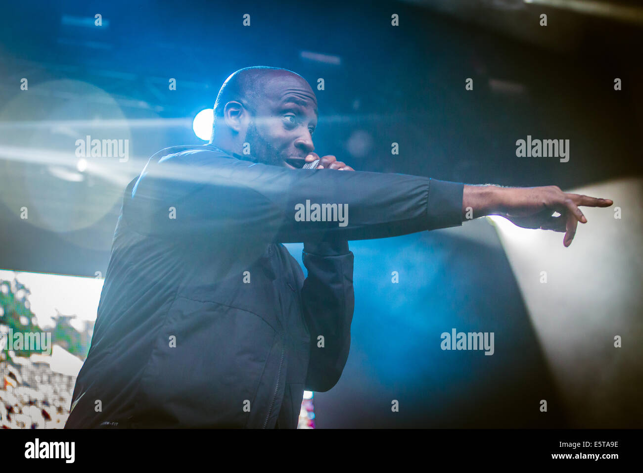 De La Soul durchführen live auf der Main Stage bei Kendal Aufruf 2014 in Cumbria Stockfoto