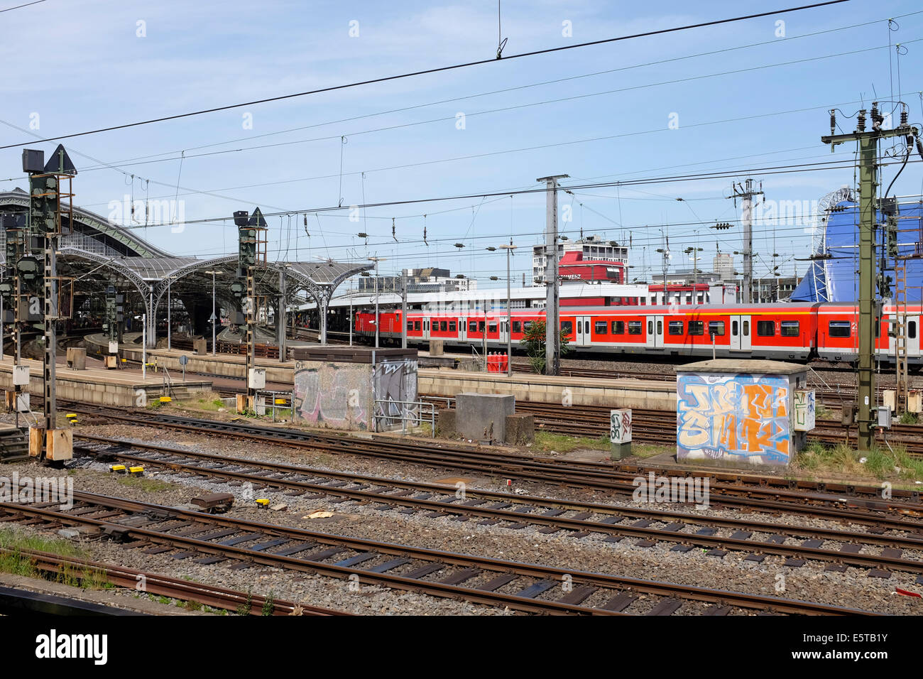 Hauptbahnhof-Bahnhof in Köln Stockfoto