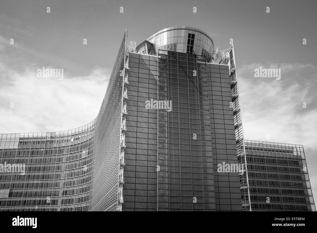 Berlaymont-Gebäude der Europäischen Kommission für die Verwaltung der Europäischen Union in Brüssel, Belgien Stockfoto