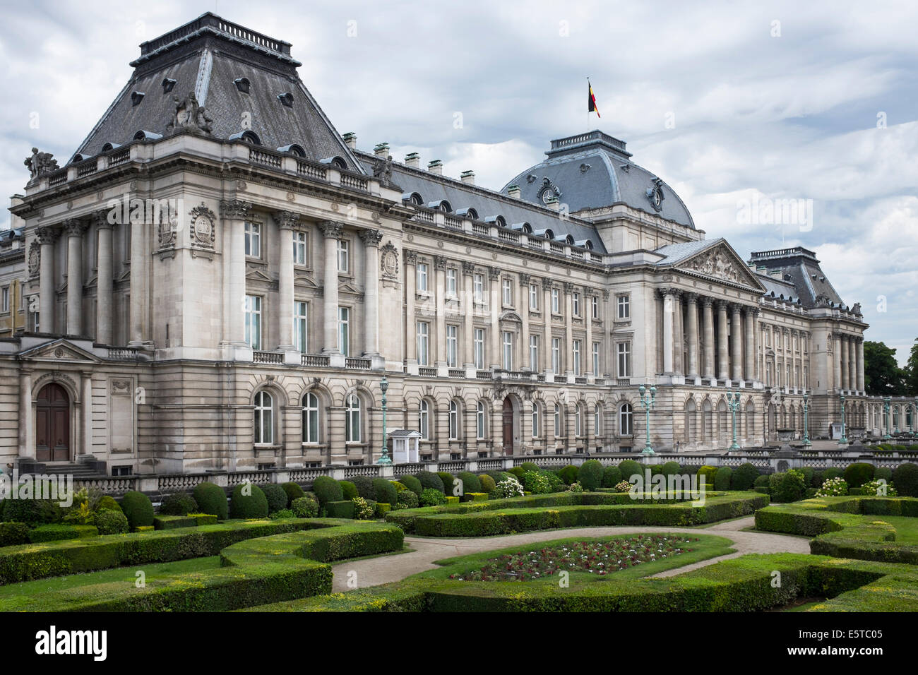 Königliche Palast von Brüssel, der offizielle Palast des Königs und der Königin in der Mitte der Hauptstadt Brüssel, Belgien Stockfoto