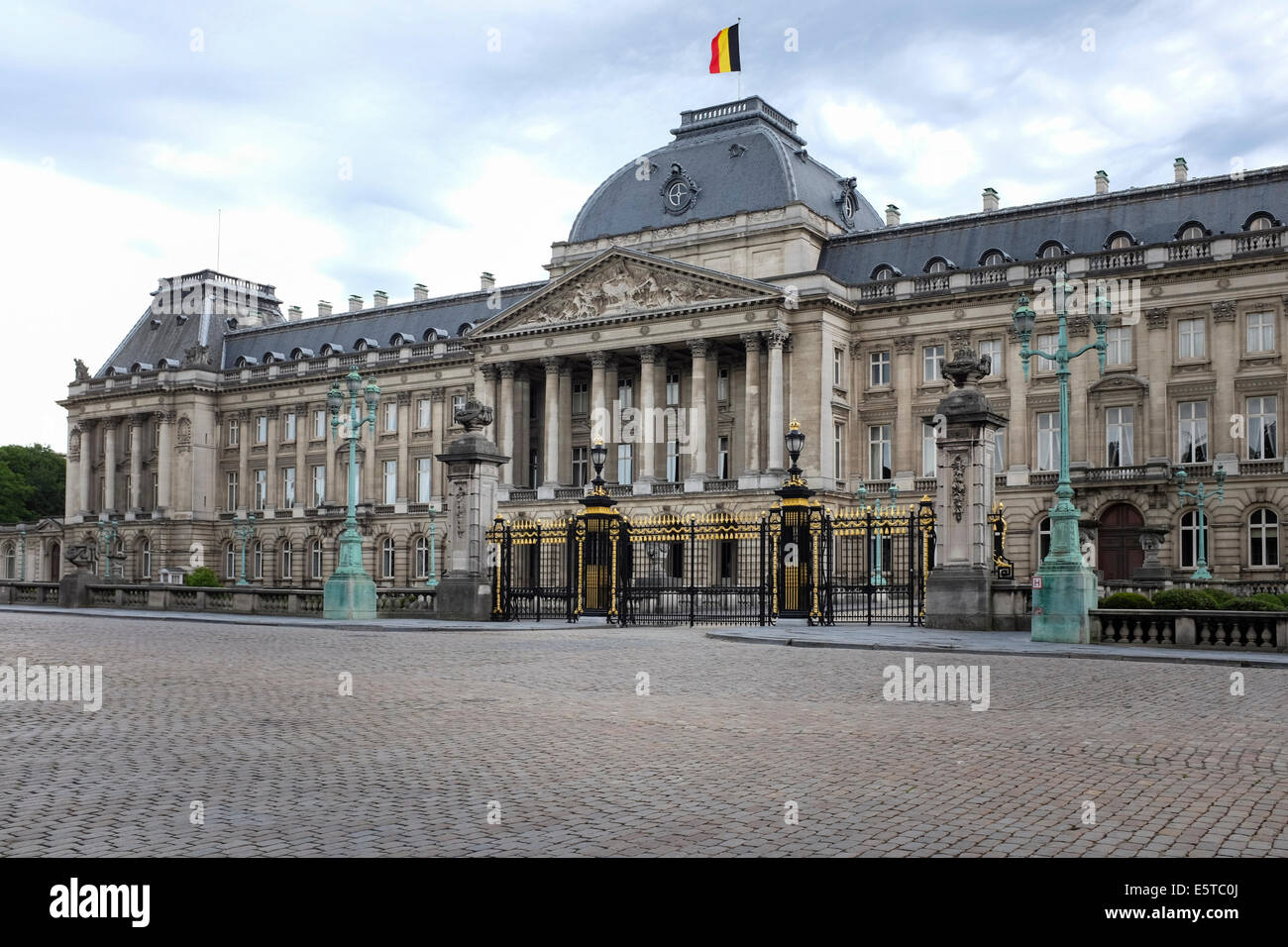 Königliche Palast von Brüssel, der offizielle Palast des Königs und der Königin in der Mitte der Hauptstadt Brüssel, Belgien Stockfoto