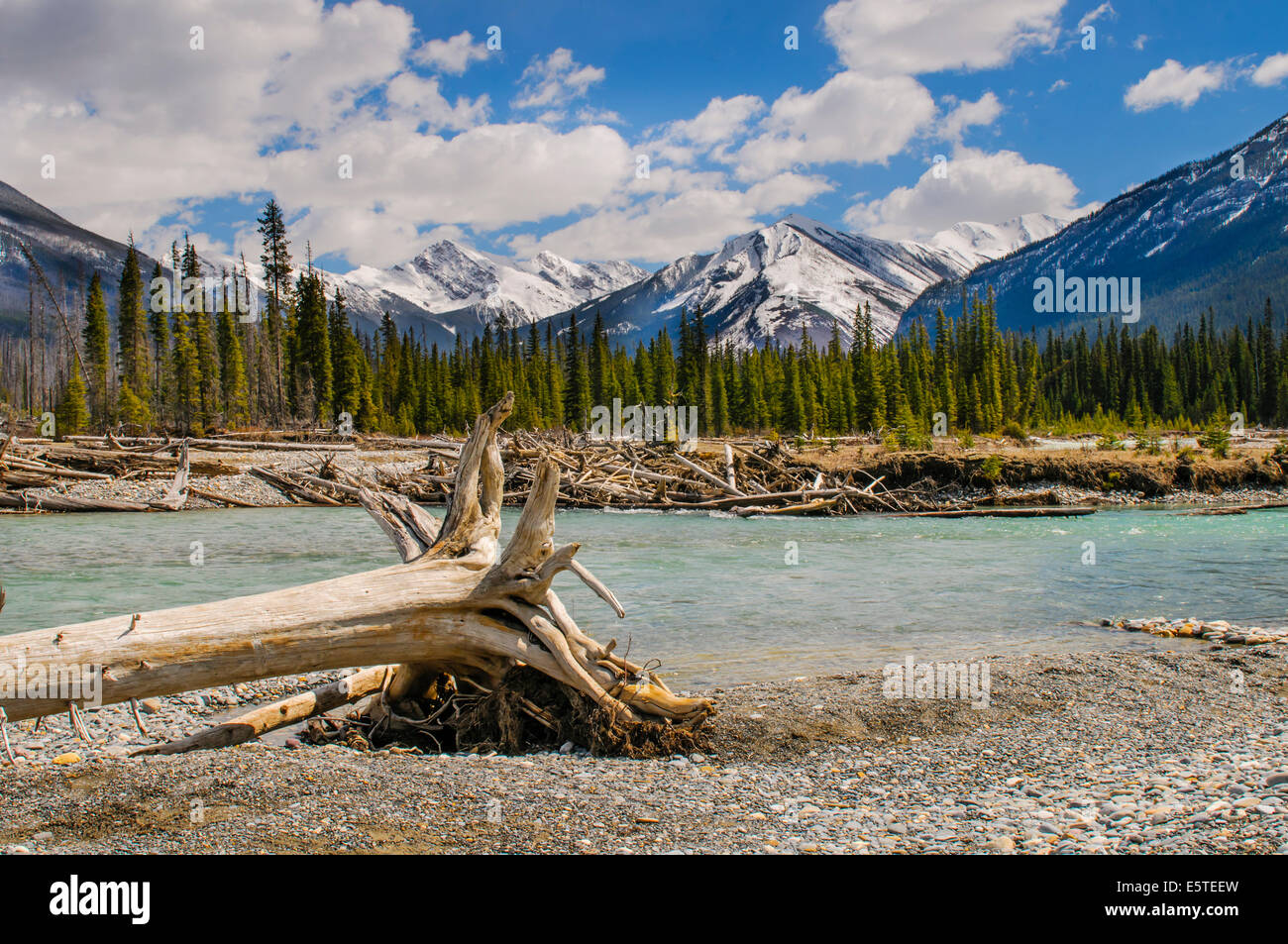 Malerische Ansichten der Kootenay National Park-Britisch-Kolumbien Stockfoto