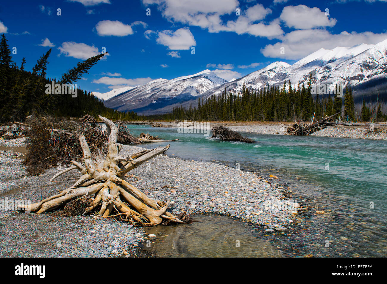 Malerische Ansichten der Kootenay National Park-Britisch-Kolumbien Stockfoto