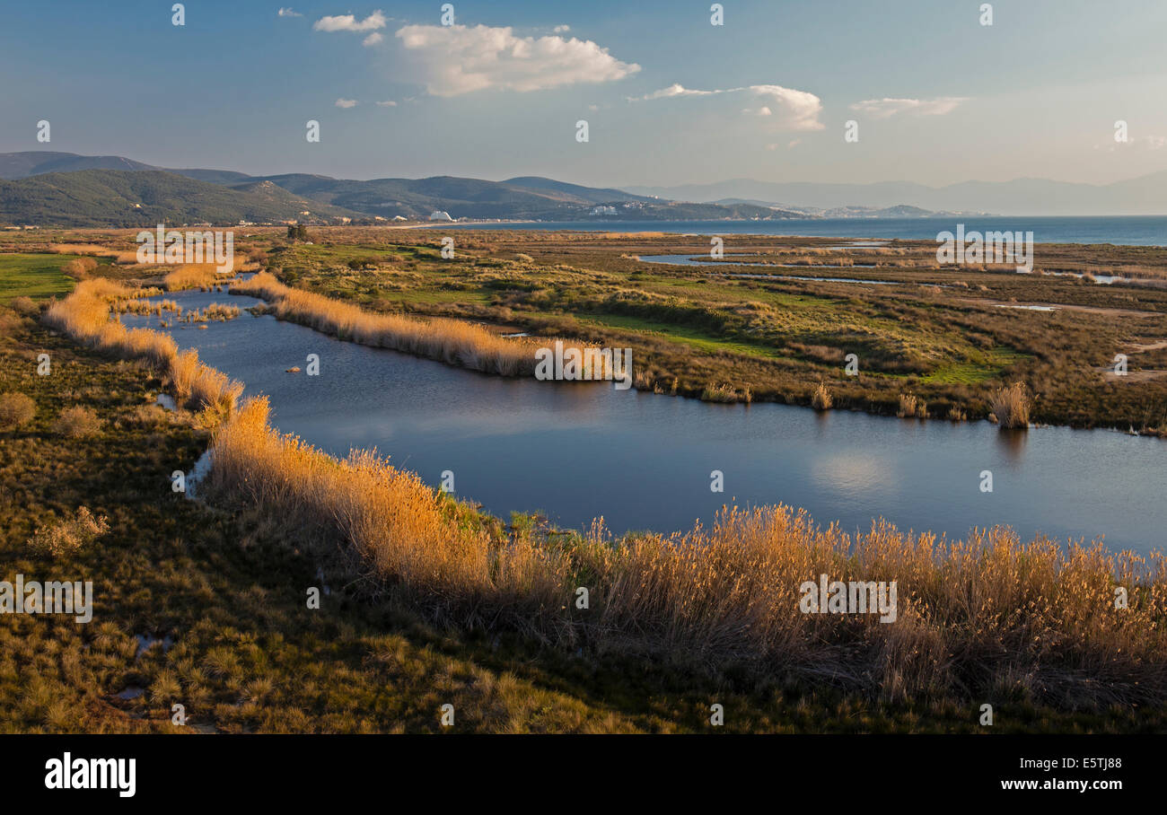 Malerische Aussicht von Küçük Menderes Fluß Selçuk Türkei Stockfoto