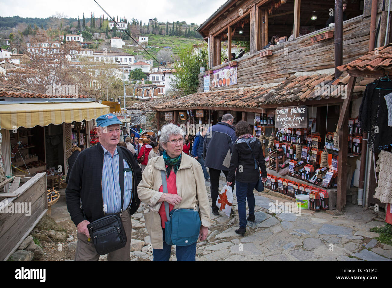 Touristen in der Türkei Şirince Stockfoto