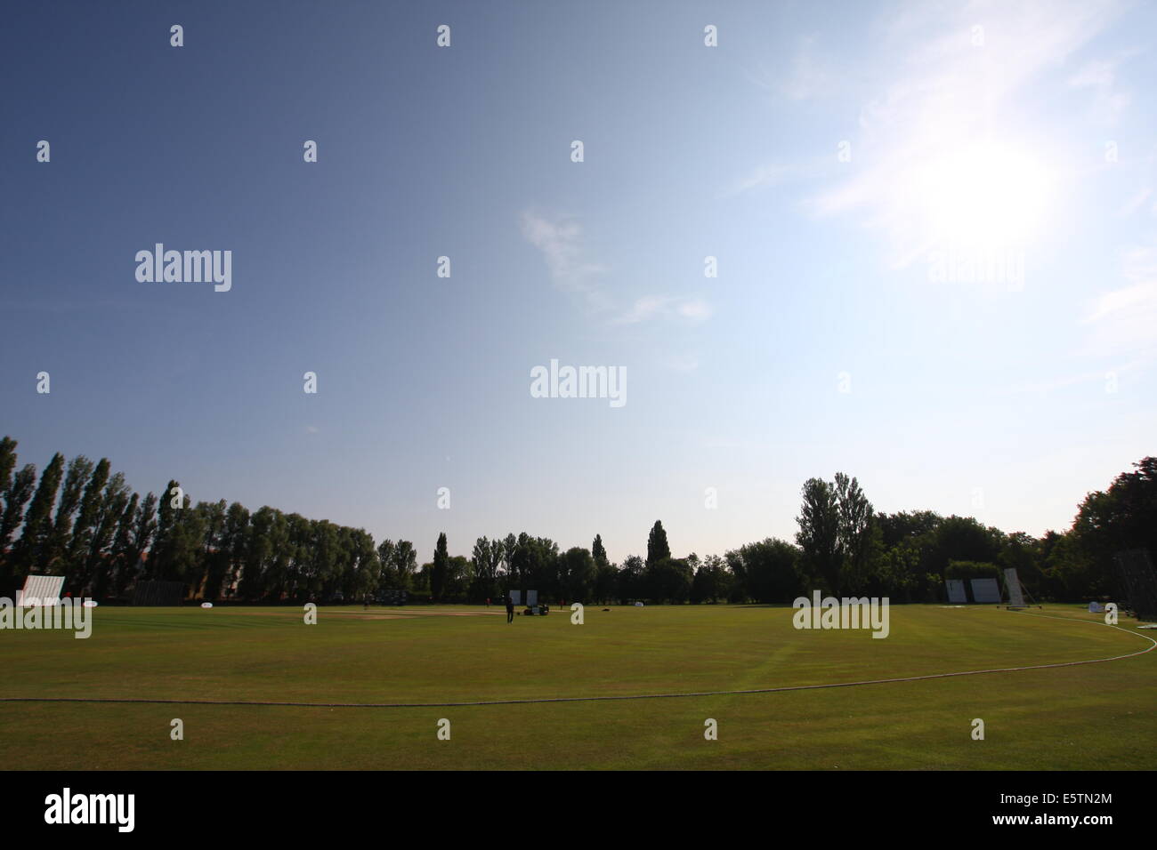 31. Juli 2014. Colchester-Kricket-Verein in Essex Stockfoto