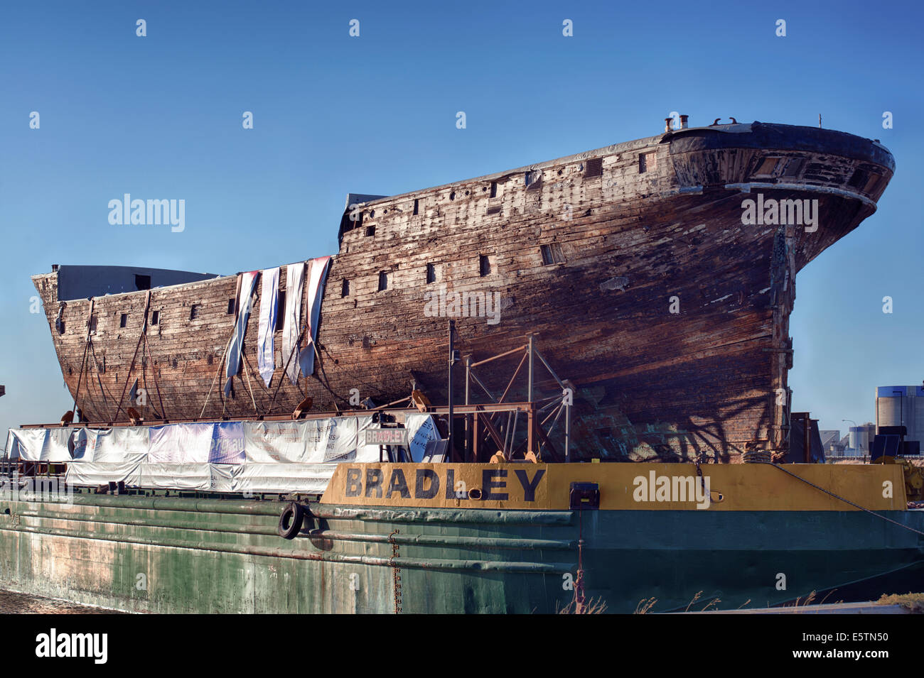 Die Clipper Schiff der "City of Adelaide" vor der Wiederherstellung Stockfoto