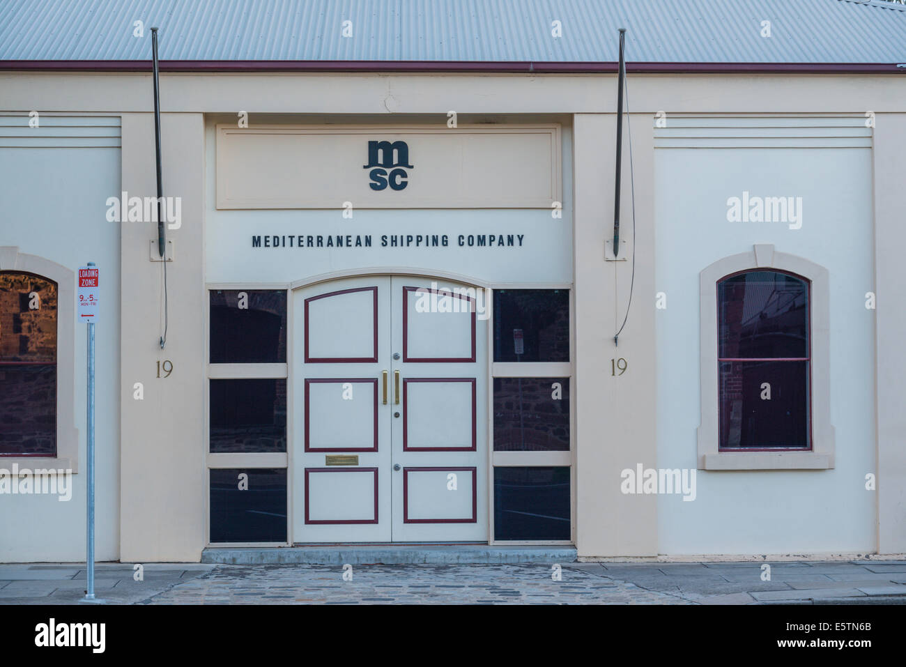 "Mediterranean Shipping Company" South Australia Stockfoto