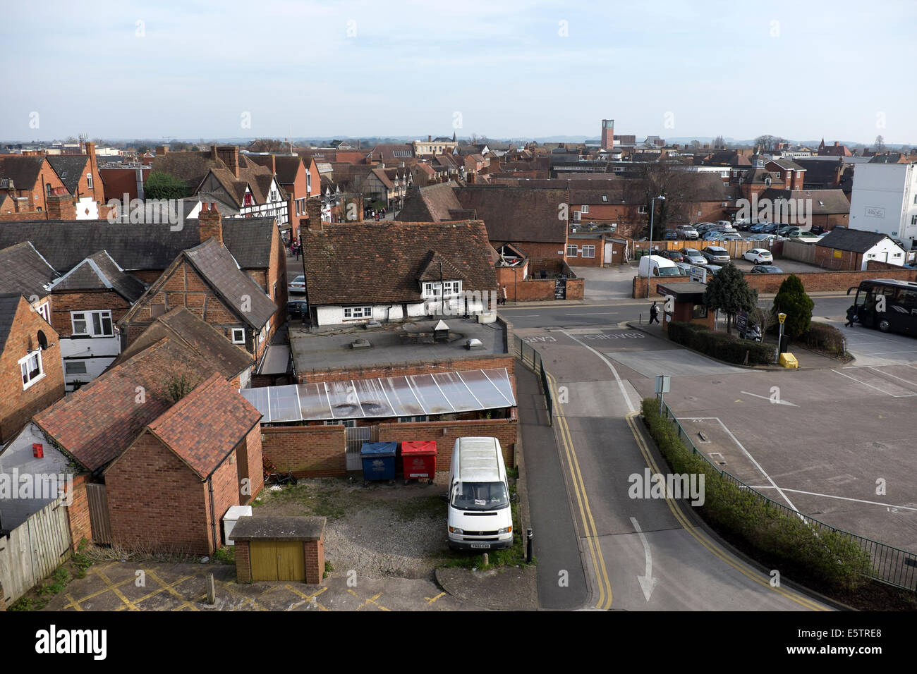 alte Dächer Stratford bei Avon UK England Großbritannien Stockfoto