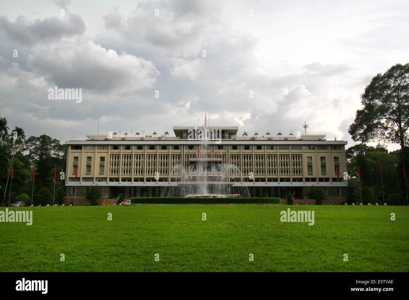 Palast der Wiedervereinigung in Ho Chi Minh Stadt, Saigon, Vietnam Stockfoto